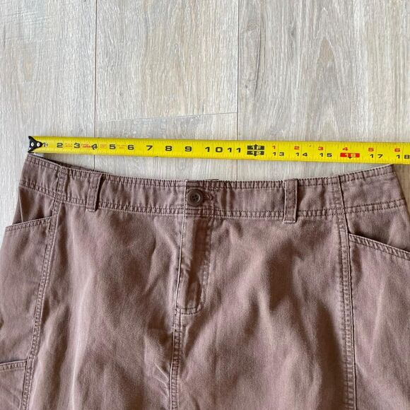 Cato Chocolate Brown Low Rise Maxi Cargo Skirt Vintage Y2K Womens 16 Boho Grunge - Picture 5 of 8